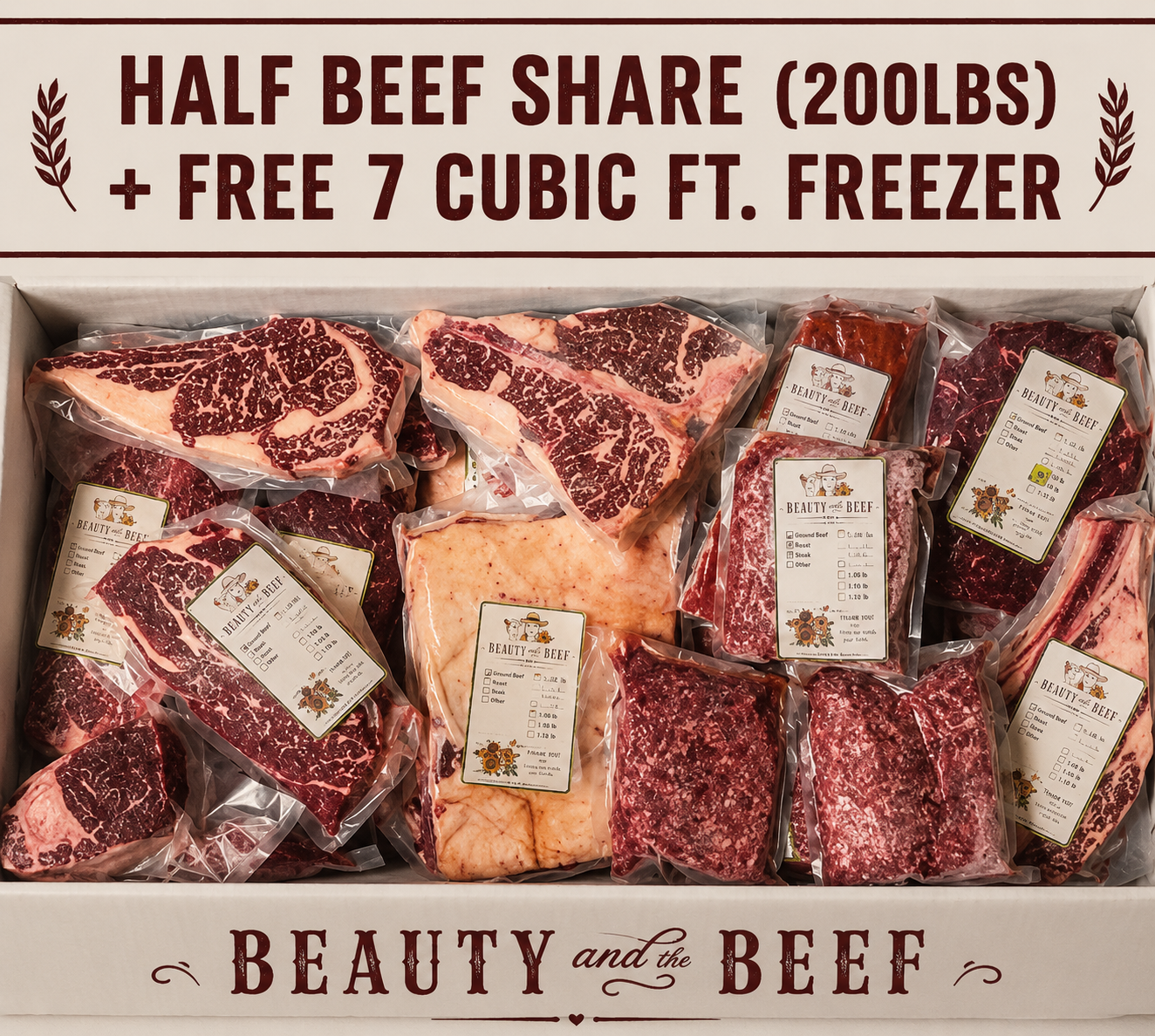 Grass Finished Half Beef (SPECIAL OFFER)