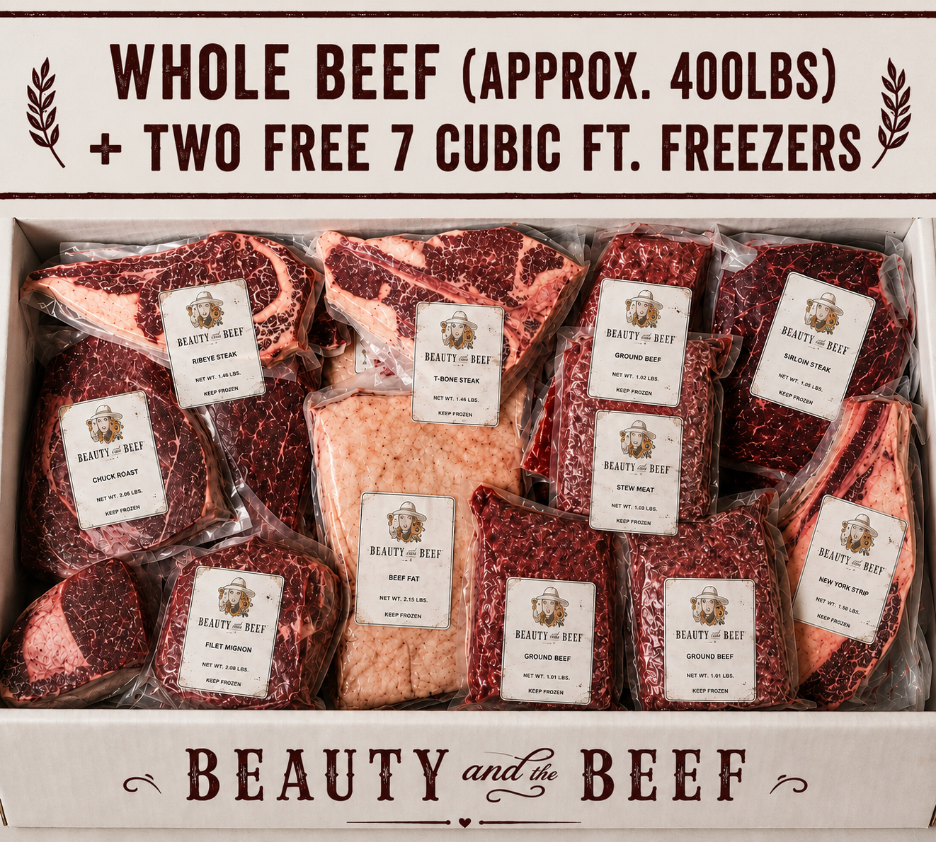 Grass Finished Whole Beef - (SPECIAL OFFER)