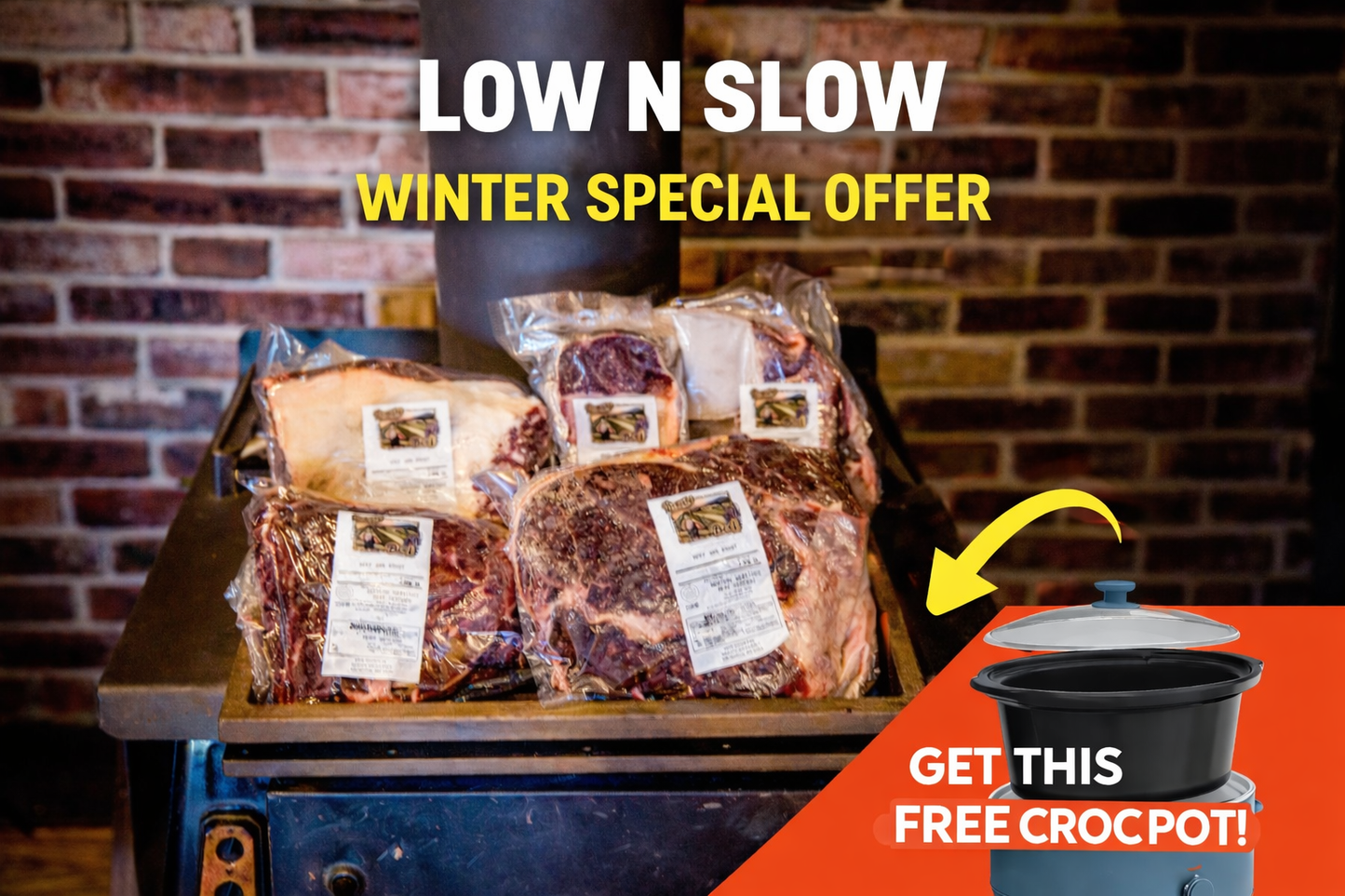 Light Grain Finished Winter Special - Low and Slow Cuts (FREE CROC POT!)
