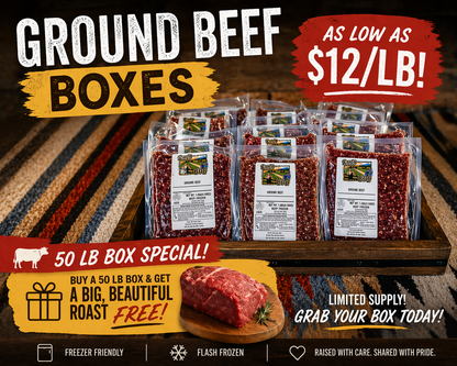 Light Grain Finished Ground Burger Special Offer - Get A Free Roast!