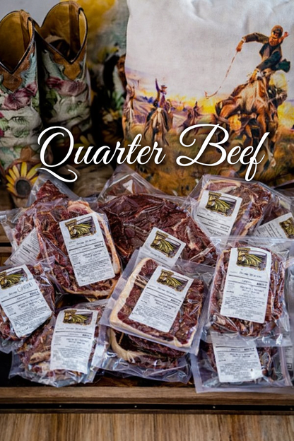 Light Grain Finished Quarter Beef - 100 lbs (DEPOSITS OPEN FEB 25th)