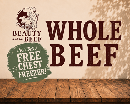 Grass Finished Whole Beef - 400 lbs