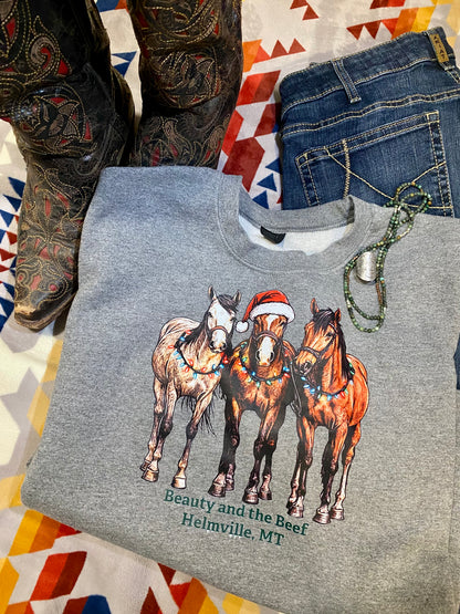 3 Christmas Horses