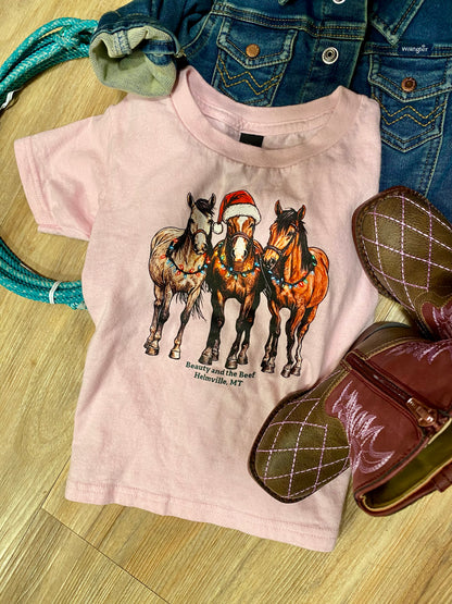 3 Christmas Horses